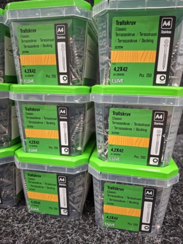 1554650-3 3000 pcs Trall screw 4.2x42mm, Essve
