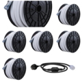 1554851-1 LED strip 10 meters, 6 pcs + power cable, 1 pc - Mareld, Sunlit Frosted, IP65