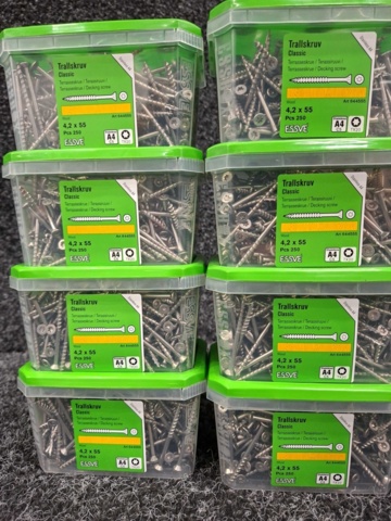 1554928-2 3000 pcs Trall screw 4.2x55mm, Essve