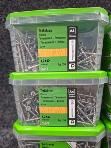 1554930-2 3000 pcs Trall screw 4.2x42 & 4.2x55mm, Essve