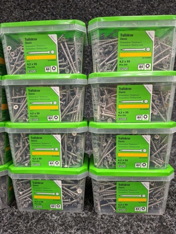 1554930-4 3000 pcs Trall screw 4.2x42 & 4.2x55mm, Essve
