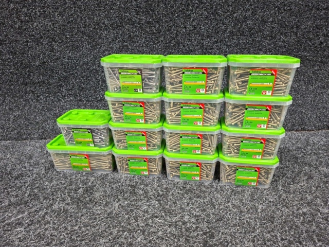 1554946-1 14 st Förpackningar Trallskruv 4.8x75 & 4.8x55mm, Essve