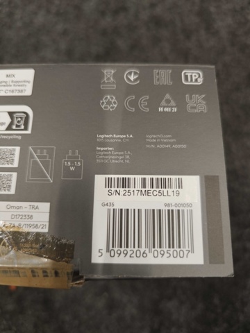 1527258-3 Trådlöst gamingheadset Logitech G435 LIGHTSPEED (svart)
