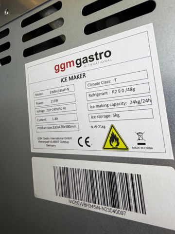 1516186-10 Ismaskin - GGM Gastro EWBH345W-N