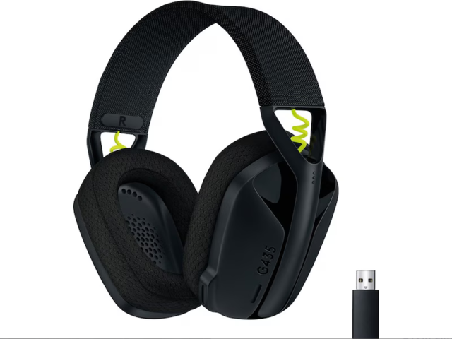 Trådlöst gamingheadset Logitech G435 LIGHTSPEED (svart)