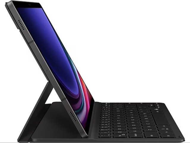 Tangentbordfodral Samsung Galaxy Tab S10 Lite/FE och S9/FE Slim svart