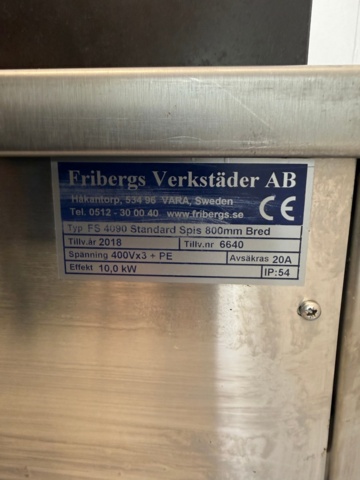 1352410-8 Fribergs restaurangspis FS 4090 2018