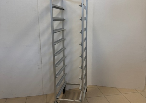 Tray trolley for 10 pcs of unch trays 43x33 cm