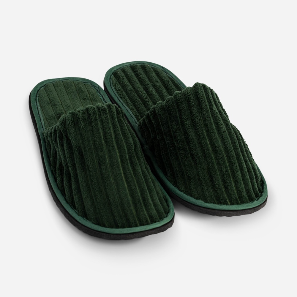 1555367-1 Slipper 200 st – Ribbad frotté, antihalksula, 26 cm