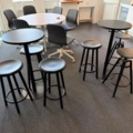 1555382-1 Barbord, 2 st med 6 st stolar