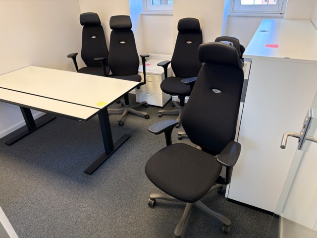 1555386-1 Kinnarps kontorsstolar, 5 st