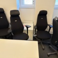 1555386-7 Kinnarps kontorsstolar, 5 st