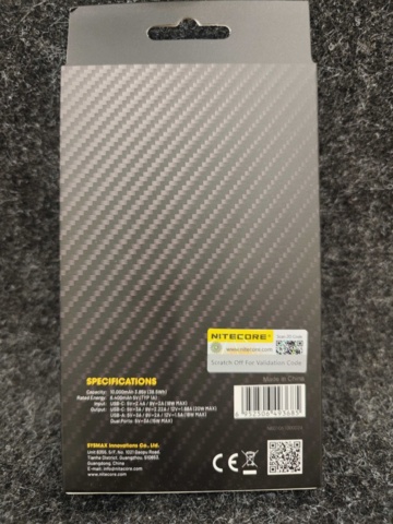1555210-3 2 st Power Banks Nitecore GEN2 NB10000 mAh