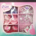 1537286-3 Prinsessetillbehör, 6 st - Pretty Girl Set, smycken och tiara