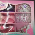 1537287-3 Prinsessetillbehör, 6 st - Pretty Girl Set, smycken och tiara