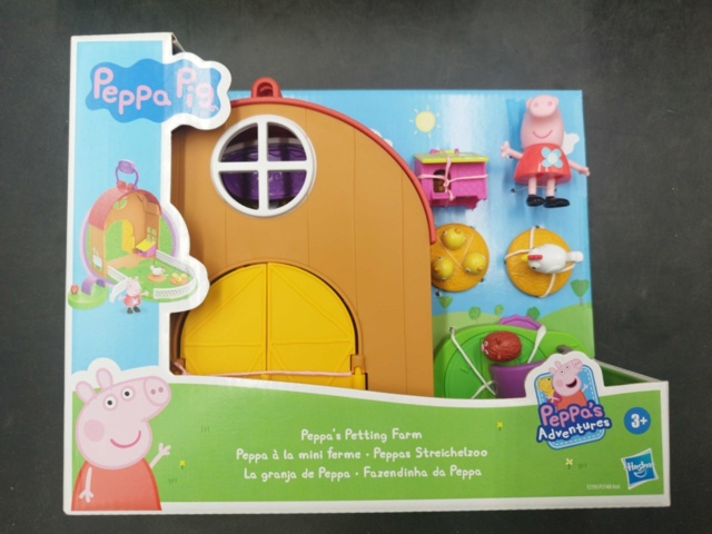 1537293-3 Lekset, 7 st - Hasbro, Peppa Pig, bondgård och pool