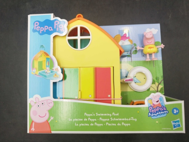 1537293-5 Lekset, 7 st - Hasbro, Peppa Pig, bondgård och pool