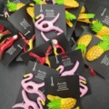 1537296-2 Handduksklämmor, 19 st - Accés, flamingo-, ananas- och papegojmotiv