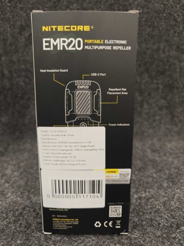 1555226-3 2 st Myggskydd med inbyggd Power Bank Nitecore EMR20