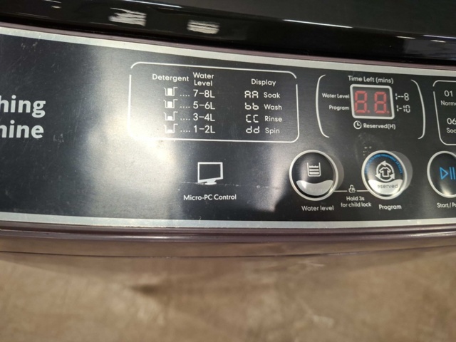 1555464-12 Top loading washing machine with dryer - 10 kg washing capacity