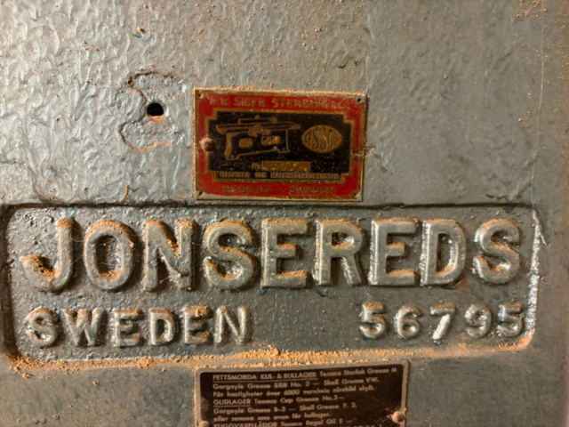 1531240-3 O.S. Stenberg Långhålsborr/Långhålsfräs – 1937 – Svensk kvalitetsmaskin – Provkörd och fungerande