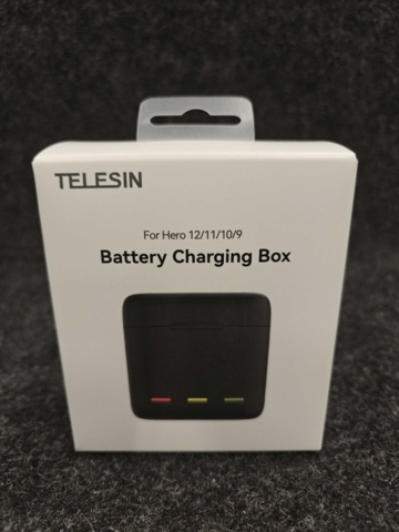 1557343-2 Laddboxar för GoPro-batterier Telesin