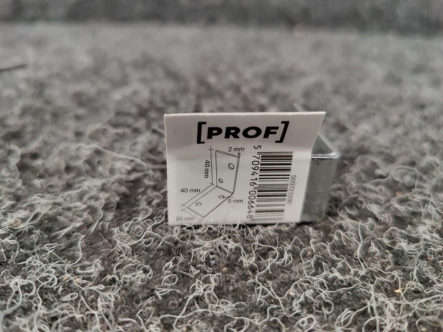 1557290-5 Sortiment med Vinkelbeslag 40x40x20x2mm, Prof