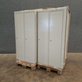 1557309-3 4 pcs Wardrobe CLASSIC Sloping ceiling, 2 sections, 1900x800x550 mm, grey