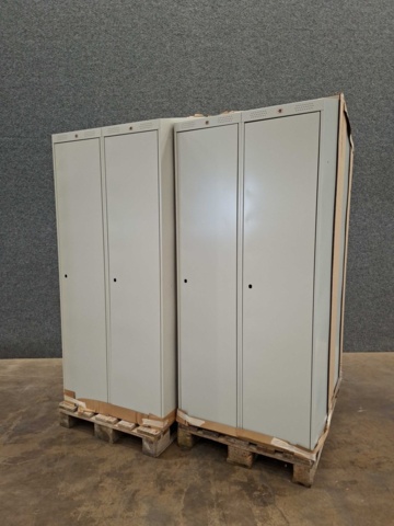 1557309-4 4 pcs Wardrobe CLASSIC Sloping ceiling, 2 sections, 1900x800x550 mm, grey