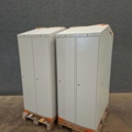 1557310-5 4 st Klädskåp CLASSIC Sluttande tak, 2 sektioner, 1900x800x550 mm, grå