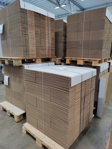 1557405-1 Parti om 7250 st Kartonger Enlagers 610x310x165 mm