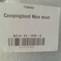 1537318-4 Campingbord, 4 st - Nice, justerbar höjd, bärhandtag