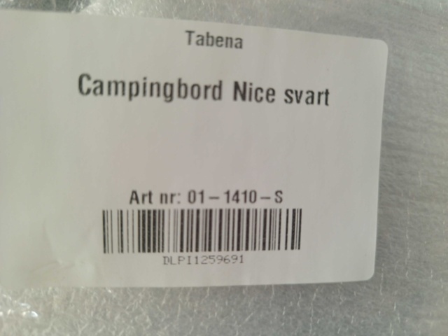1537318-4 Campingbord, 4 st - Nice, justerbar höjd, bärhandtag