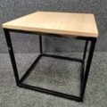 1557417-2 Coffee table MOOD 500x500 mm, oak, black frame