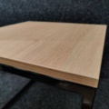 1557417-3 Coffee table MOOD 500x500 mm, oak, black frame
