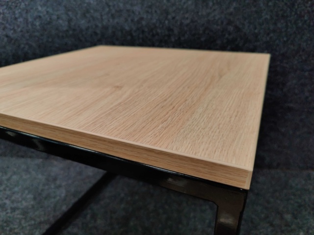 1557417-3 Coffee table MOOD 500x500 mm, oak, black frame