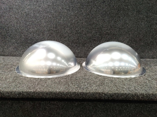 1557418-3 2 mirror domes 360°, Ø 600 mm, acrylic