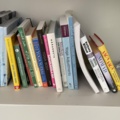 1557459-2 Books and lamp on bookshelf