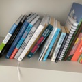 1557459-4 Books and lamp on bookshelf