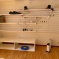 1557461-1 Shelf with wall rails