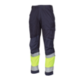 1521412-1 Arbetsbyxor, 5 st - Gesto Workwear, stl C56/156, marinblå, reflexdetaljer