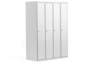 1557305 1 st Klädskåp CLASSIC 4 sektioner, 1740x1200x550 mm, grå