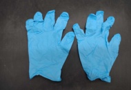 1557506 Disposable glove, 20 pcs 100-pack, nitrile powder-free blue, size Large