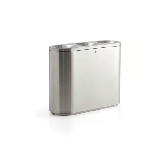 1557416-1 Sorting container CLARK 3x48 liters, stainless steel
