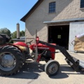 1531244-26 Massey Ferguson 30 Diesel 1964 med frontlastare och pallgafflar – Fungerar