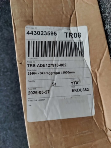 1557541-3 Skäraggregat 1000 mm