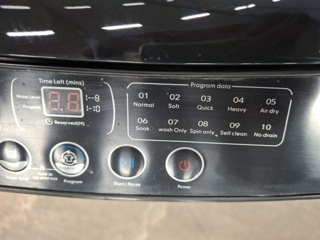 1557561-6 Top loading washing machine with dryer - 8.5 kg washing capacity