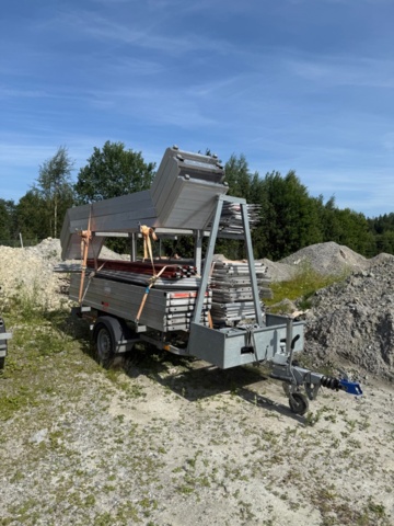 1352278-2 Scaffolding trailer Temared 2022 including scaffolding