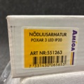 1557573-3 3 st Nödljusarmaturer Amiga Poxar ED IP20