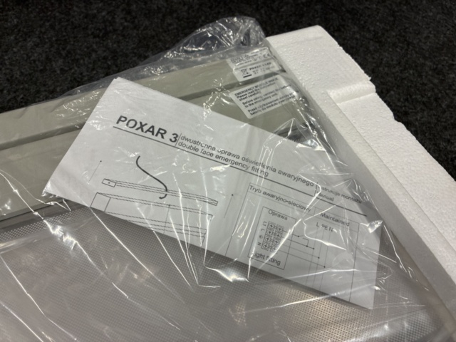 1557573-6 3 st Nödljusarmaturer Amiga Poxar ED IP20